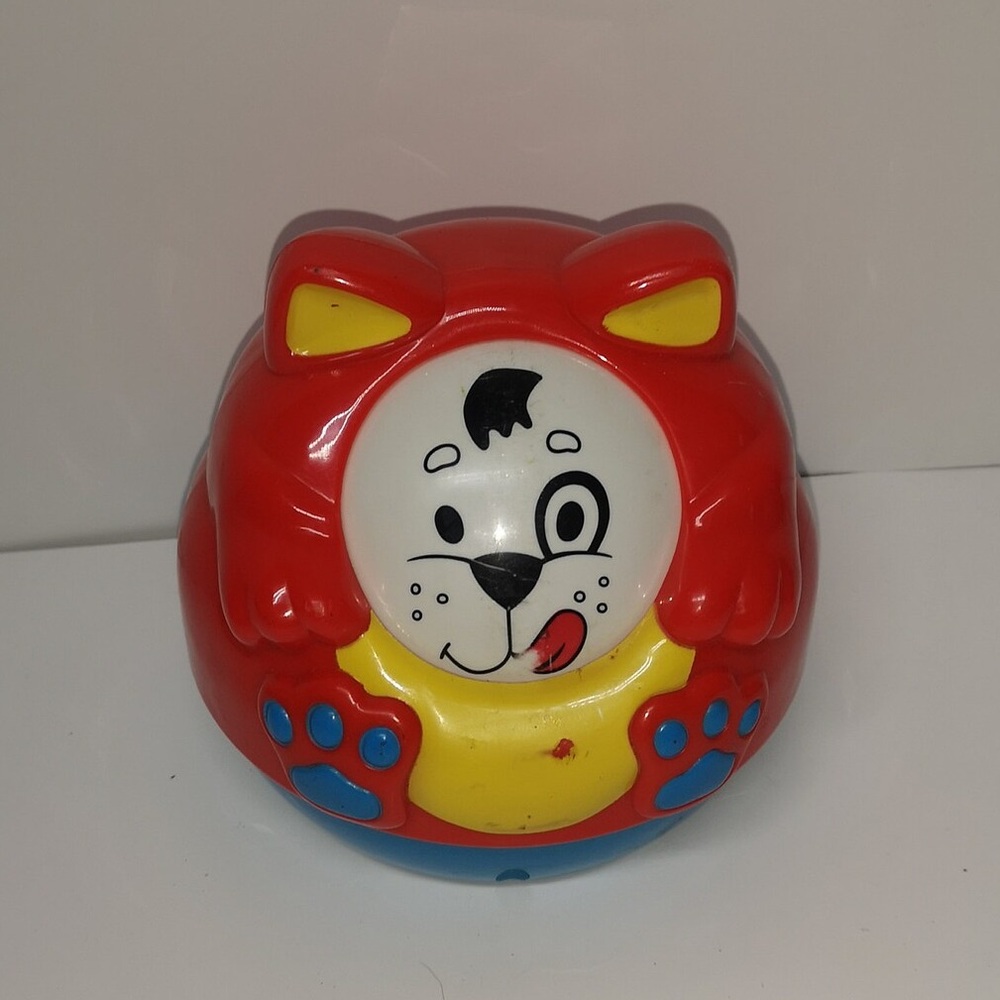 Shelcore vintage rolling dog toy 1996 changing faces puppy baby toy RARE HTF